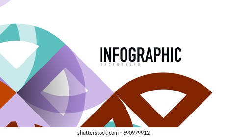 Plantilla geométrica de presentación empresarial. Diseño de tecnología digital, concepto de folleto o folleto o fondo geométrico de banner web