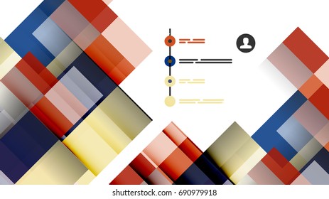 Business presentation geometric template. Digital technology layout, brochure or flyer concept or geometrical web banner background