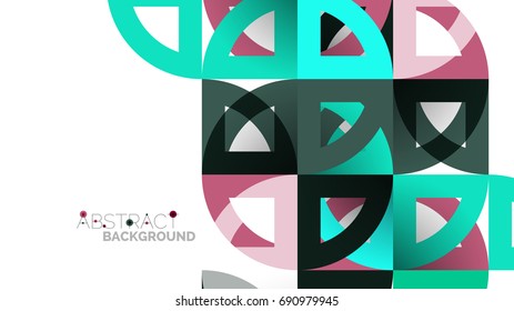 Business presentation geometric template. Digital technology layout, brochure or flyer concept or geometrical web banner background