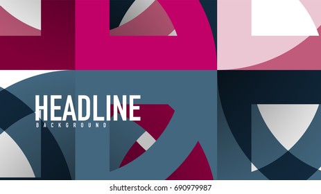 Geometrische Vorlage für Geschäftspräsentationen. Gestaltung der Digitaltechnik, Broschüre oder Flyer-Konzept oder geometrischer Hintergrund für Webbanner