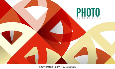 Business presentation geometric template. Digital technology layout, brochure or flyer concept or geometrical web banner background