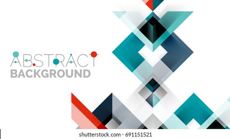 Business presentation geometric template. Digital technology layout, brochure or flyer concept or geometrical web banner background