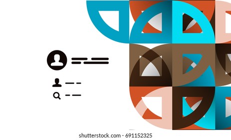 Geometrische Vorlage für Geschäftspräsentationen. Gestaltung der Digitaltechnik, Broschüre oder Flyer-Konzept oder geometrischer Hintergrund für Webbanner