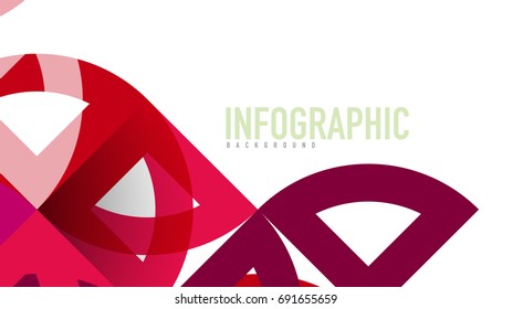Plantilla geométrica de presentación empresarial. Diseño de tecnología digital, concepto de folleto o folleto o fondo geométrico de banner web