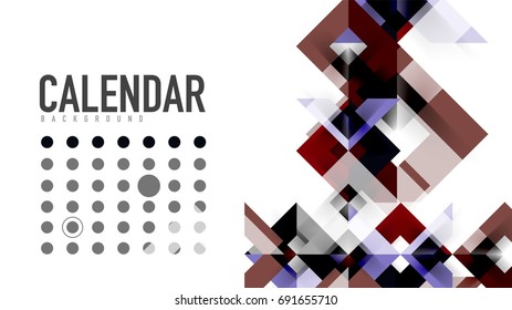 Business presentation geometric template. Digital technology layout, brochure or flyer concept or geometrical web banner background