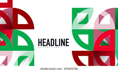 Business presentation geometric template. Digital technology layout, brochure or flyer concept or geometrical web banner background