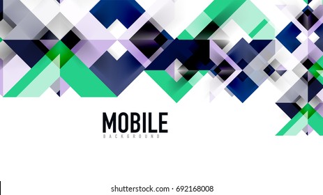 Geometrische Vorlage für Geschäftspräsentationen. Gestaltung der Digitaltechnik, Broschüre oder Flyer-Konzept oder geometrischer Hintergrund für Webbanner
