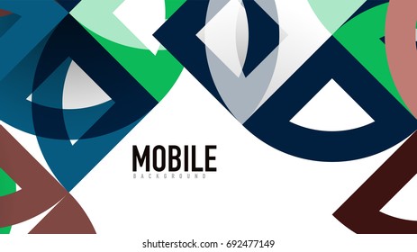 Business presentation geometric template. Digital technology layout, brochure or flyer concept or geometrical web banner background