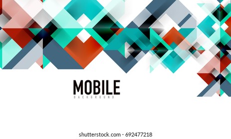 Geometrische Vorlage für Geschäftspräsentationen. Gestaltung der Digitaltechnik, Broschüre oder Flyer-Konzept oder geometrischer Hintergrund für Webbanner