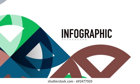 Plantilla geométrica de presentación empresarial. Diseño de tecnología digital, concepto de folleto o folleto o fondo geométrico de banner web