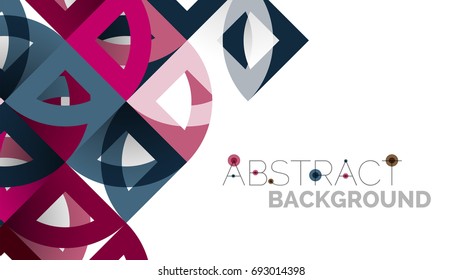 Business presentation geometric template. Digital technology layout, brochure or flyer concept or geometrical web banner background