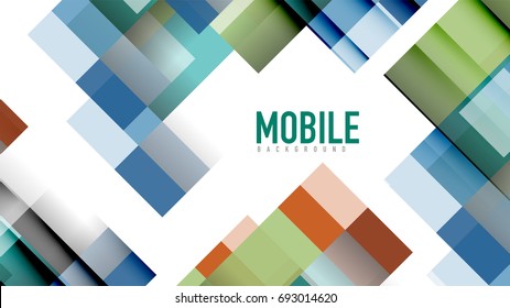 Business presentation geometric template. Digital technology layout, brochure or flyer concept or geometrical web banner background