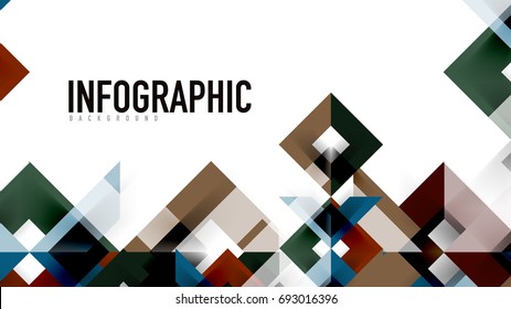 Plantilla geométrica de presentación empresarial. Diseño de tecnología digital, concepto de folleto o folleto o fondo geométrico de banner web