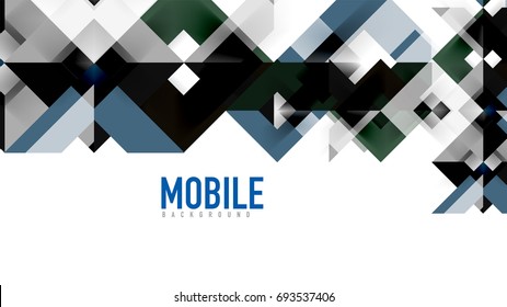 Plantilla geométrica de presentación empresarial. Diseño de tecnología digital, concepto de folleto o folleto o fondo geométrico de banner web
