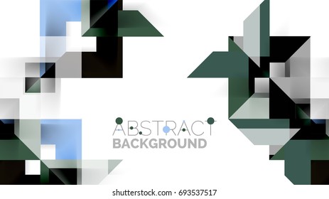 Business presentation geometric template. Digital technology layout, brochure or flyer concept or geometrical web banner background