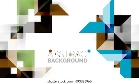 Business presentation geometric template. Digital technology layout, brochure or flyer concept or geometrical web banner background
