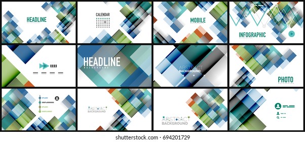 Geometrische Vorlage für Geschäftspräsentationen. Gestaltung der Digitaltechnik, Broschüre oder Flyer-Konzept oder geometrischer Hintergrund für Webbanner