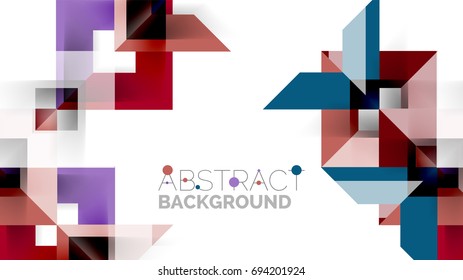 Business presentation geometric template. Digital technology layout, brochure or flyer concept or geometrical web banner background