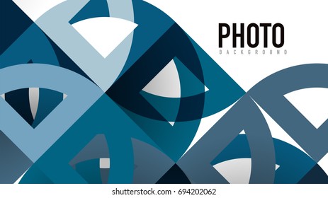 Business presentation geometric template. Digital technology layout, brochure or flyer concept or geometrical web banner background