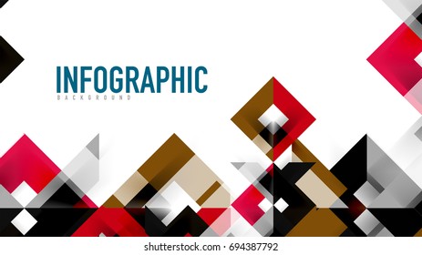 Business presentation geometric template. Digital technology layout, brochure or flyer concept or geometrical web banner background