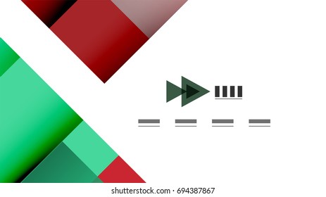 Business presentation geometric template. Digital technology layout, brochure or flyer concept or geometrical web banner background