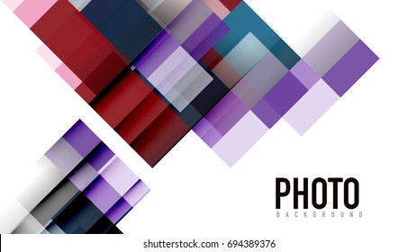 Business presentation geometric template. Digital technology layout, brochure or flyer concept or geometrical web banner background