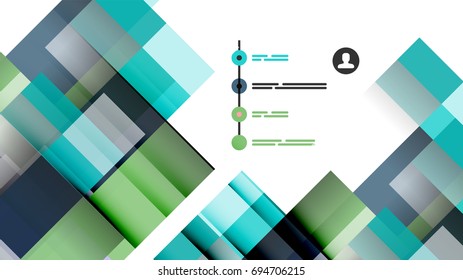 Business presentation geometric template. Digital technology layout, brochure or flyer concept or geometrical web banner background