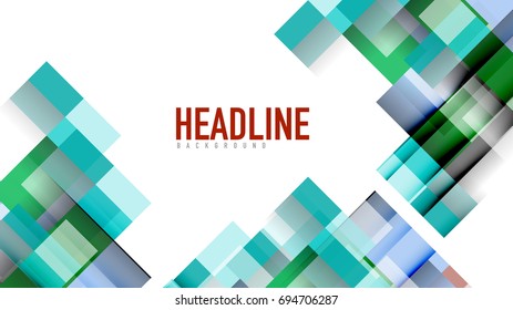 Business presentation geometric template. Digital technology layout, brochure or flyer concept or geometrical web banner background