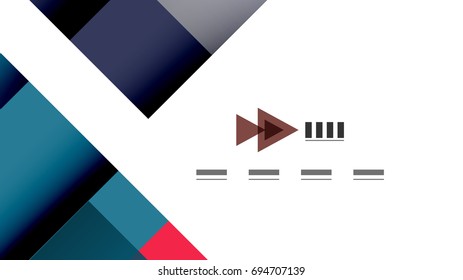 Business presentation geometric template. Digital technology layout, brochure or flyer concept or geometrical web banner background