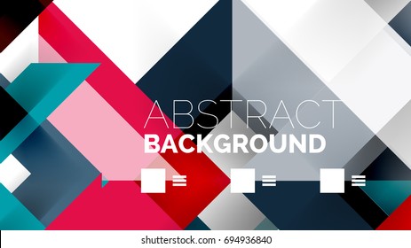 Business presentation geometric template. Digital technology layout, brochure or flyer concept or geometrical web banner background