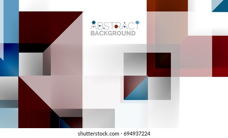 Plantilla geométrica de presentación empresarial. Diseño de tecnología digital, concepto de folleto o folleto o fondo geométrico de banner web