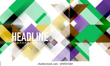 Business presentation geometric template. Digital technology layout, brochure or flyer concept or geometrical web banner background