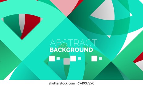 Business presentation geometric template. Digital technology layout, brochure or flyer concept or geometrical web banner background