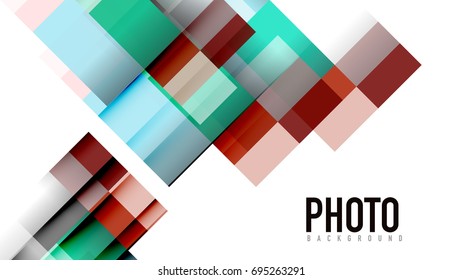 Geometrische Vorlage für Geschäftspräsentationen. Gestaltung der Digitaltechnik, Broschüre oder Flyer-Konzept oder geometrischer Hintergrund für Webbanner