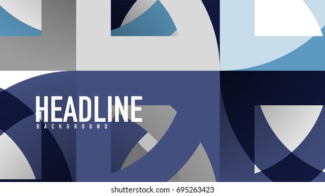 Business presentation geometric template. Digital technology layout, brochure or flyer concept or geometrical web banner background