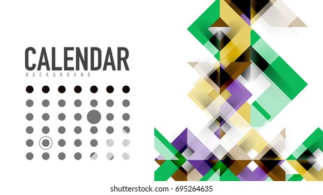 Business presentation geometric template. Digital technology layout, brochure or flyer concept or geometrical web banner background