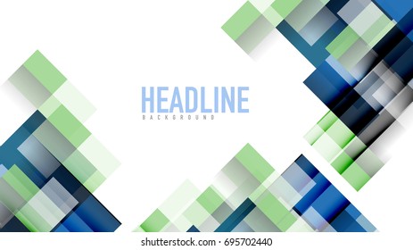 Business presentation geometric template. Digital technology layout, brochure or flyer concept or geometrical web banner background