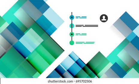 Business presentation geometric template. Digital technology layout, brochure or flyer concept or geometrical web banner background
