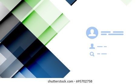 Plantilla geométrica de presentación empresarial. Diseño de tecnología digital, concepto de folleto o folleto o fondo geométrico de banner web