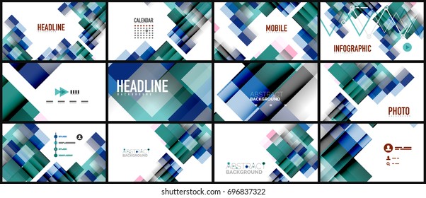 Geometrische Vorlage für Geschäftspräsentationen. Gestaltung der Digitaltechnik, Broschüre oder Flyer-Konzept oder geometrischer Hintergrund für Webbanner