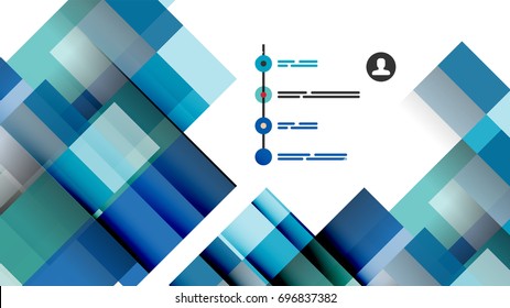 Geometrische Vorlage für Geschäftspräsentationen. Gestaltung der Digitaltechnik, Broschüre oder Flyer-Konzept oder geometrischer Hintergrund für Webbanner