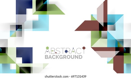 Business presentation geometric template. Digital technology layout, brochure or flyer concept or geometrical web banner background