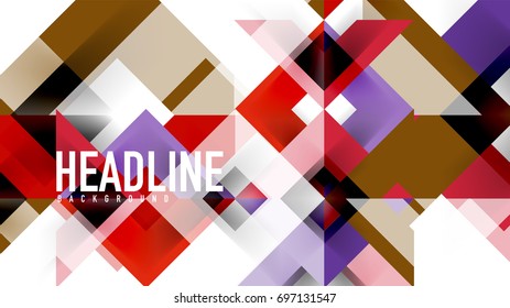 Business presentation geometric template. Digital technology layout, brochure or flyer concept or geometrical web banner background