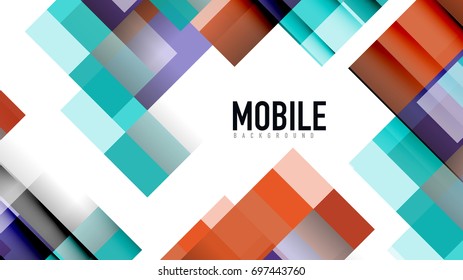 Business presentation geometric template. Digital technology layout, brochure or flyer concept or geometrical web banner background