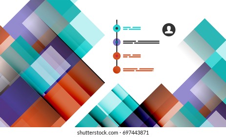 Business presentation geometric template. Digital technology layout, brochure or flyer concept or geometrical web banner background