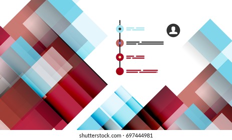 Plantilla geométrica de presentación empresarial. Diseño de tecnología digital, concepto de folleto o folleto o fondo geométrico de banner web
