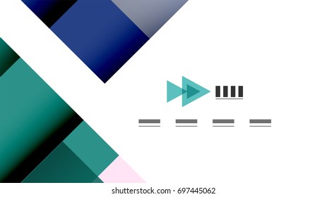 Business presentation geometric template. Digital technology layout, brochure or flyer concept or geometrical web banner background