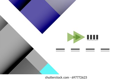 Business presentation geometric template. Digital technology layout, brochure or flyer concept or geometrical web banner background