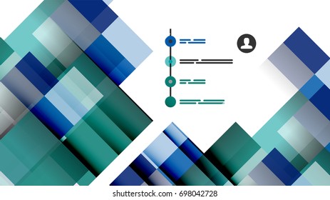 Geometrische Vorlage für Geschäftspräsentationen. Gestaltung der Digitaltechnik, Broschüre oder Flyer-Konzept oder geometrischer Hintergrund für Webbanner