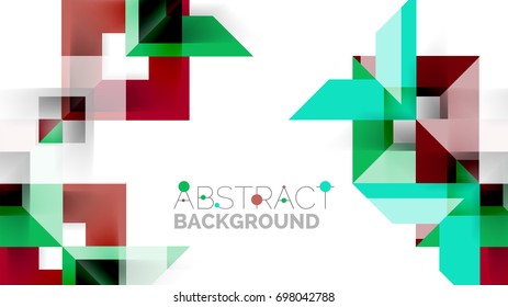 Business presentation geometric template. Digital technology layout, brochure or flyer concept or geometrical web banner background